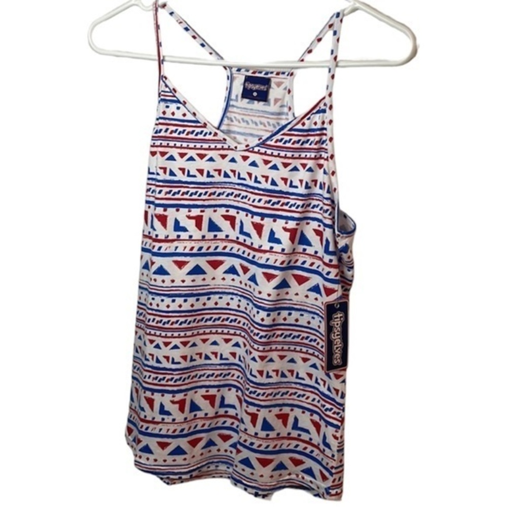NWT Tipsy Elves Patterned Tank Top Size Medium